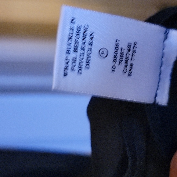 Blue Fit and Flare Dress with 3/4 Sleeves and Scoop Neck - Picture 15 of 16